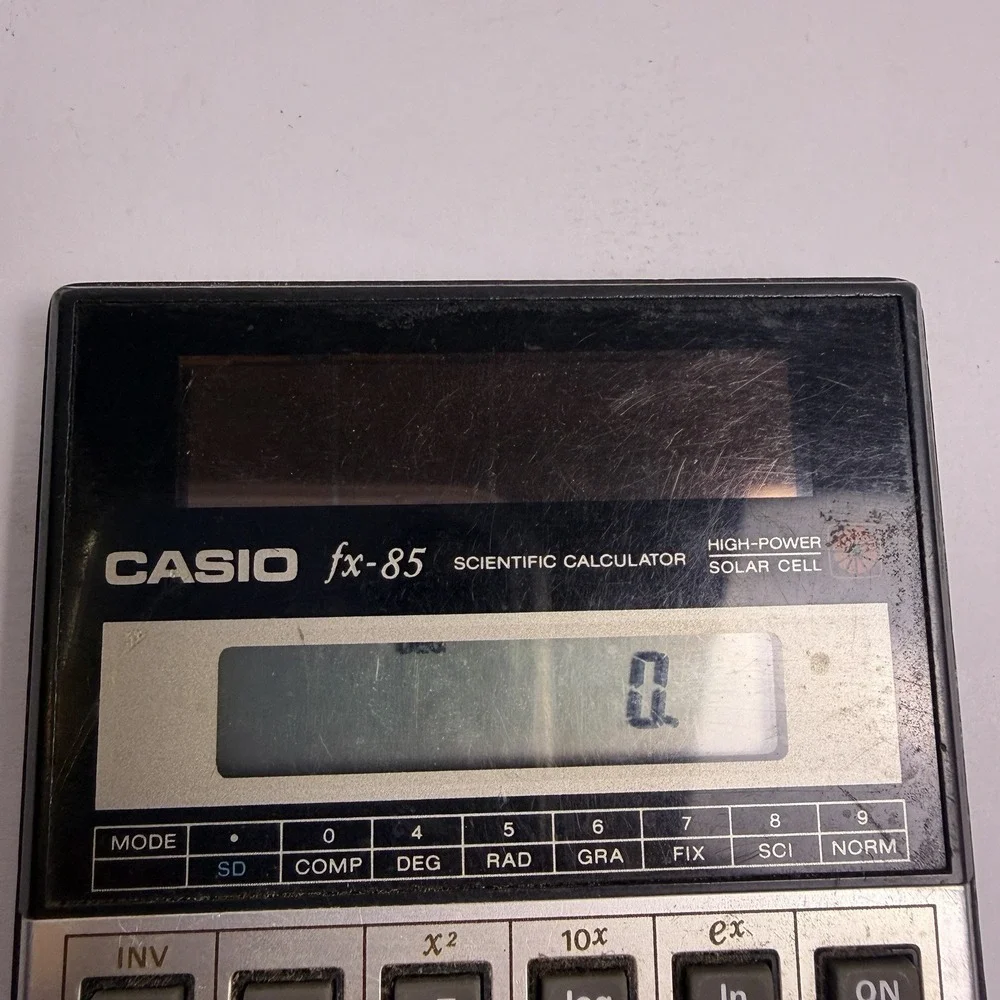 Casio fx-85 Scientific High Power Solar Cell Calculator Made in Japan Tested